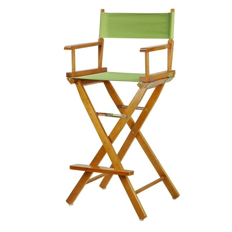 Chaise de réalisateur en chêne miel 30 pouces
