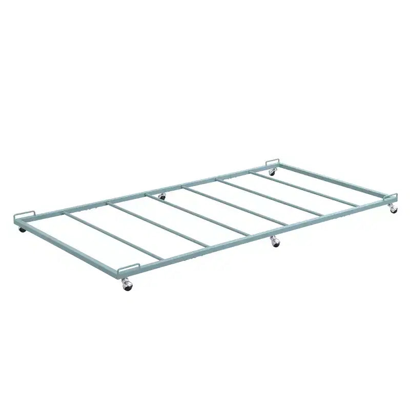 Cadre de lit gigogne plateforme en métal multicolore, lit simple, pour 1