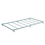Cadre de lit gigogne plateforme en métal multicolore, lit simple, pour 1