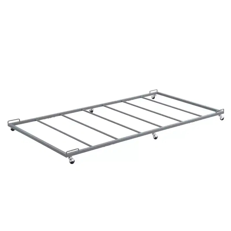 Cadre de lit gigogne plateforme en métal multicolore, lit simple, pour 1