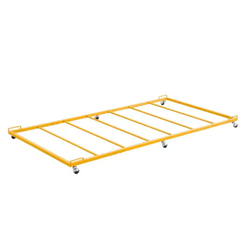 Cadre de lit gigogne plateforme en métal multicolore, lit simple, pour 1
