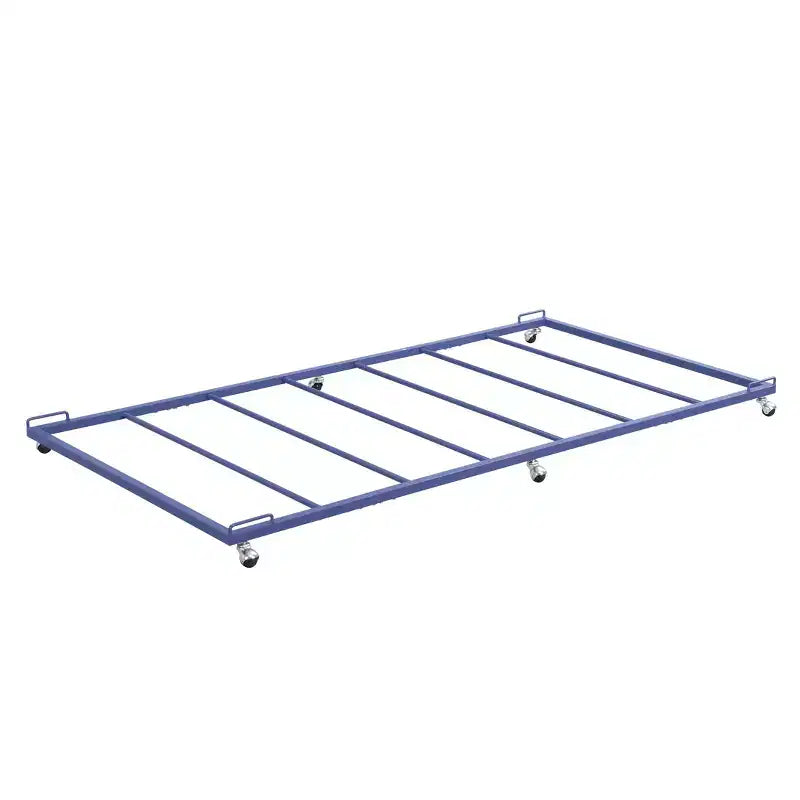 Cadre de lit gigogne plateforme en métal multicolore, lit simple, pour 1