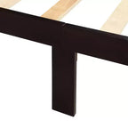 Lit Plateforme Simple en Pin Naturel avec Tête et Pied de Lit, Grandeur Jumeau