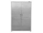 Armoire de rangement en acier à 2 portes, 48"L x 24"P x 72"H – Granit / Graphite / Rouge / Blanc