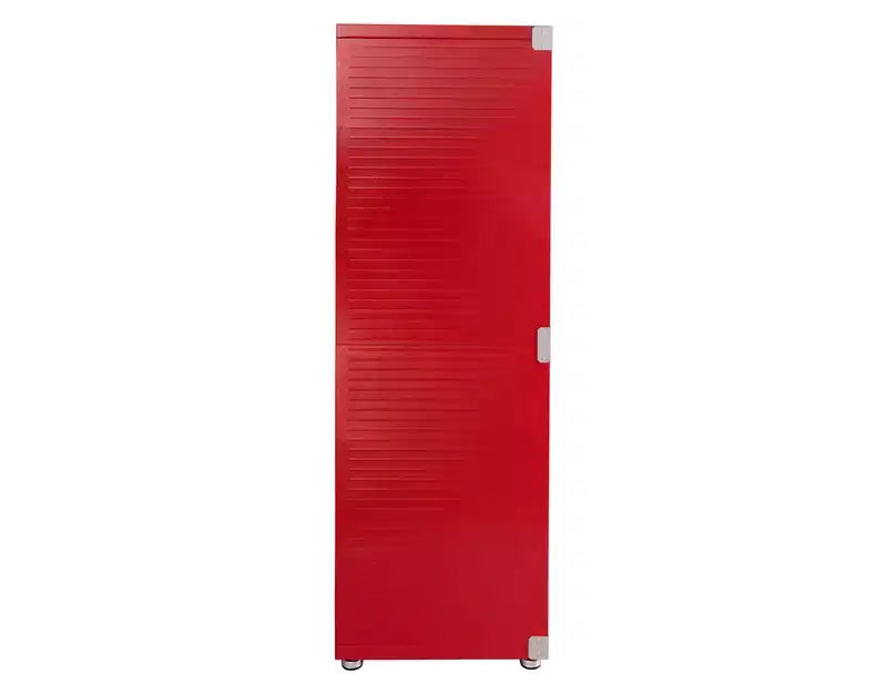 Armoire de rangement en acier à 2 portes, 48"L x 24"P x 72"H – Granit / Graphite / Rouge / Blanc