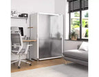 Armoire de rangement en acier à 2 portes, 48"L x 24"P x 72"H – Granit / Graphite / Rouge / Blanc