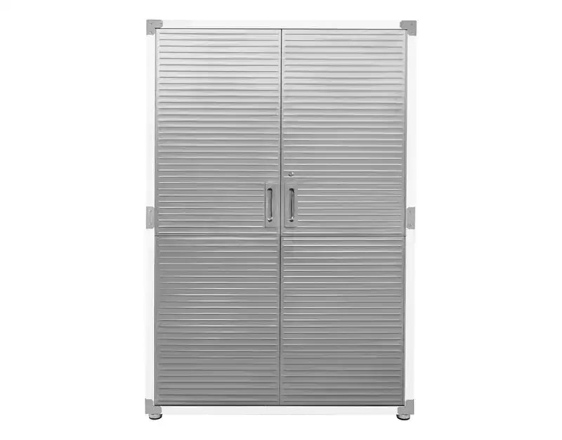 Armoire de rangement en acier à 2 portes, 48"L x 24"P x 72"H – Granit / Graphite / Rouge / Blanc
