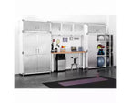 Armoire de rangement en acier à 2 portes, 48"L x 24"P x 72"H – Granit / Graphite / Rouge / Blanc