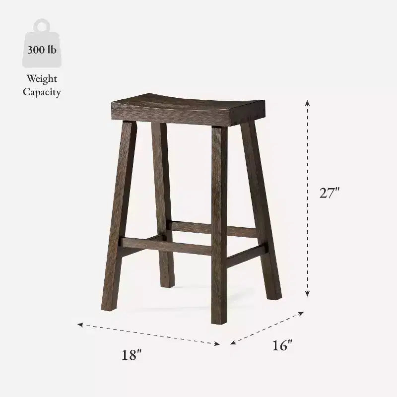 Tabouret de comptoir marron/naturel en similicuir sans dossier, 1 place
