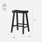 Tabouret de comptoir marron/naturel en similicuir sans dossier, 1 place