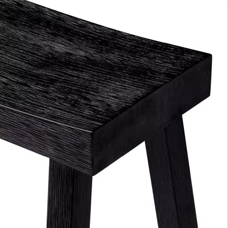 Tabouret de comptoir marron/naturel en similicuir sans dossier, 1 place