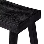 Tabouret de comptoir marron/naturel en similicuir sans dossier, 1 place