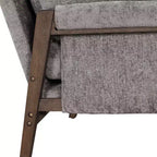 Fauteuil d'appoint en velours de style Mid-Century avec accoudoirs, une place, bleu / gris / vert / orange / rouge / blanc / jaune