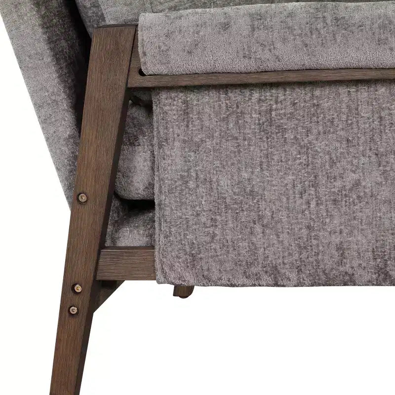 Fauteuil d'appoint en velours de style Mid-Century avec accoudoirs, une place, bleu / gris / vert / orange / rouge / blanc / jaune