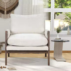 Fauteuil d'appoint en velours de style Mid-Century avec accoudoirs, une place, bleu / gris / vert / orange / rouge / blanc / jaune
