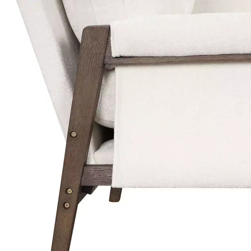 Fauteuil d'appoint en velours de style Mid-Century avec accoudoirs, une place, bleu / gris / vert / orange / rouge / blanc / jaune