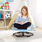 Chaise pivotante sensorielle pour enfants Pétale bleu/rouge, assise individuelle, intérieur et extérieur