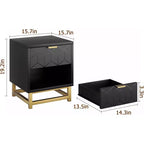 Commode 5/6 tiroirs blanc/noir pour 1 personne