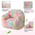 Fauteuil poire en fausse fourrure rose, une place