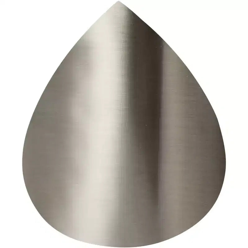 Tables basses gigognes en fer brossé argenté, ensemble de 4 pièces