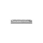 Canapé modulable 1 place en tissu bouclé gris