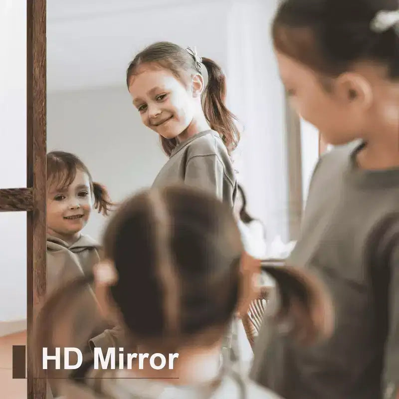 Miroir sur pied arque marron/blanc, cadre quadrillé, à fixer au mur, 180x80cm, 1 personne