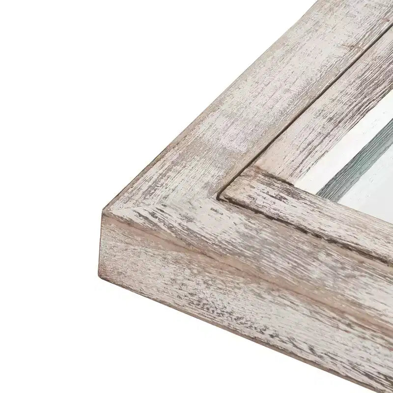 Miroir sur pied arque marron/blanc, cadre quadrillé, à fixer au mur, 180x80cm, 1 personne