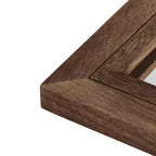 Miroir sur pied arque marron/blanc, cadre quadrillé, à fixer au mur, 180x80cm, 1 personne
