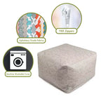 Pouf ottoman carré, une place