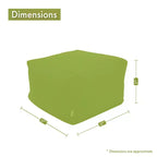 Pouf ottoman carré, une place