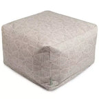 Majestic Home Goods,Ottoman Pouf Charlie Beige