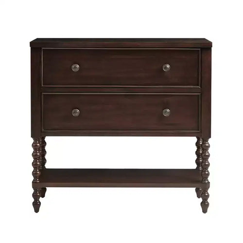 2 Drawer Accent Chest Morocco Brown