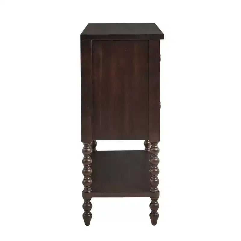 Commode d'appoint 2 tiroirs, brun Maroc, utilisateur unique
