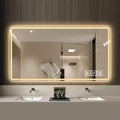 GDFStudio Brin Modern 48'' Anti-Fog Lighted Bathroom Mirrors with 3 Colors and 5 Level Dimmable