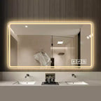 GDFStudio Brin Modern 48'' Anti-Fog Lighted Bathroom Mirrors with 3 Colors and 5 Level Dimmable