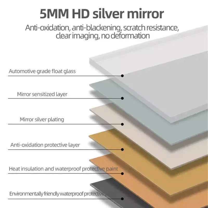 Miroir de salle de bain LED en aluminium argenté de 48 po, simple, anti-buée, 3 températures de couleur