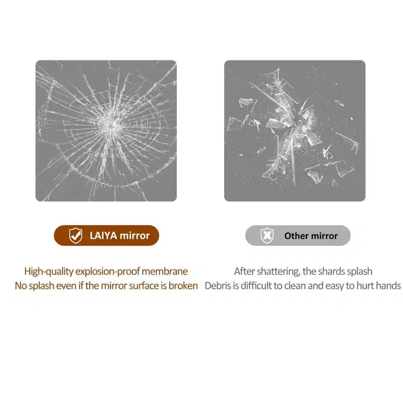 Miroir de salle de bain LED en aluminium argenté de 48 po, simple, anti-buée, 3 températures de couleur