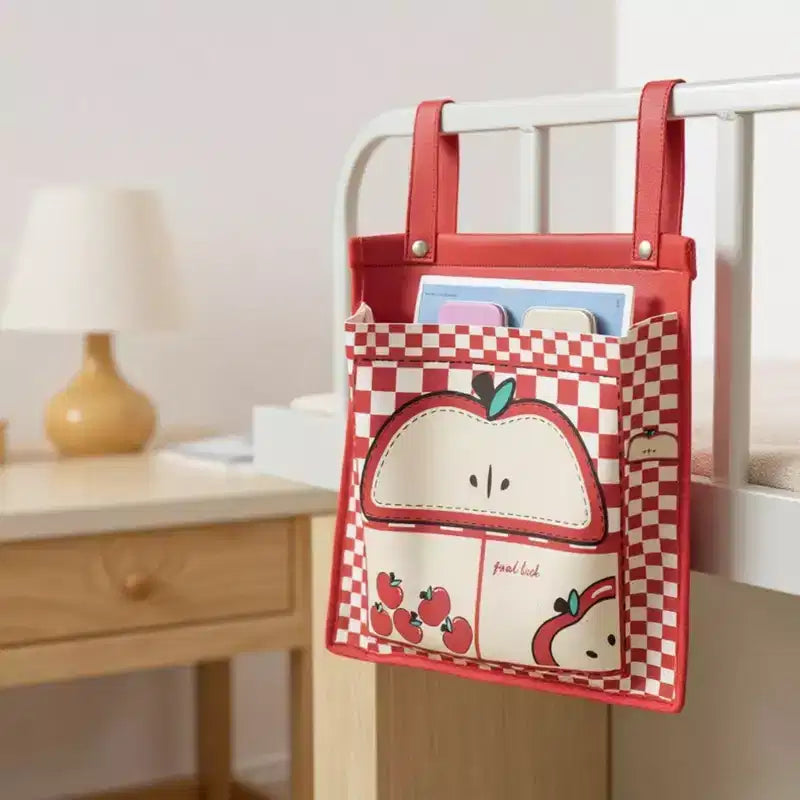 Sac de rangement suspendu imprimé Maison Rouge/Blanche avec sangles à pression, 1 utilisateur