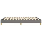 Cadre de lit Queen en tissu gris foncé, 2 places
