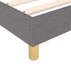 Cadre de lit Queen en tissu gris foncé, 2 places