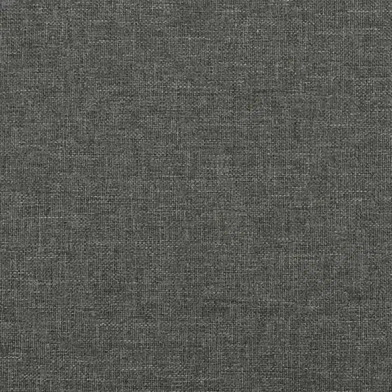 Cadre de lit Queen en tissu gris foncé, 2 places