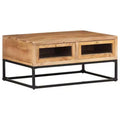 vidaXL Coffee Table 35.4x23.6x15.7 Solid Acacia Wood