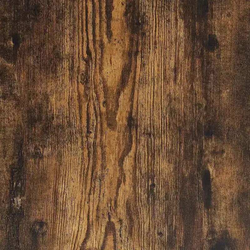 Table basse carrée – Chêne noir / Chêne brun / Chêne fumé, MDF et pieds en métal