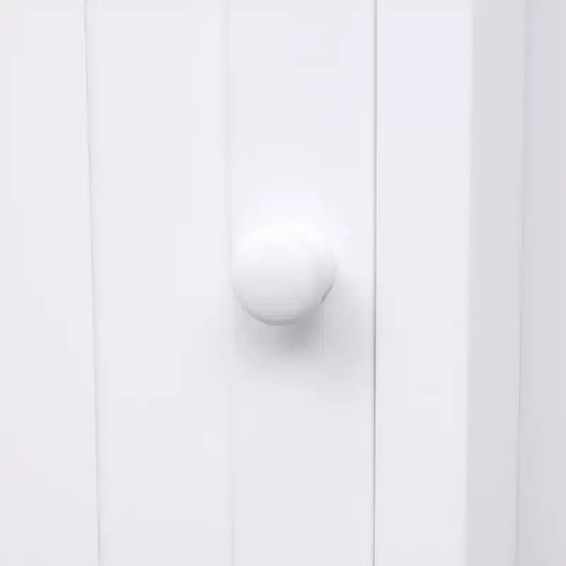 Meuble de rangement d'angle autoportant de salle de bain triangulaire noir/gris/blanc avec étagère réglable, porte simple