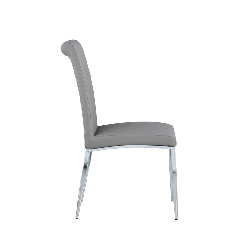 Chaise cantilever rembourrée contemporaine Somette, lot de 4