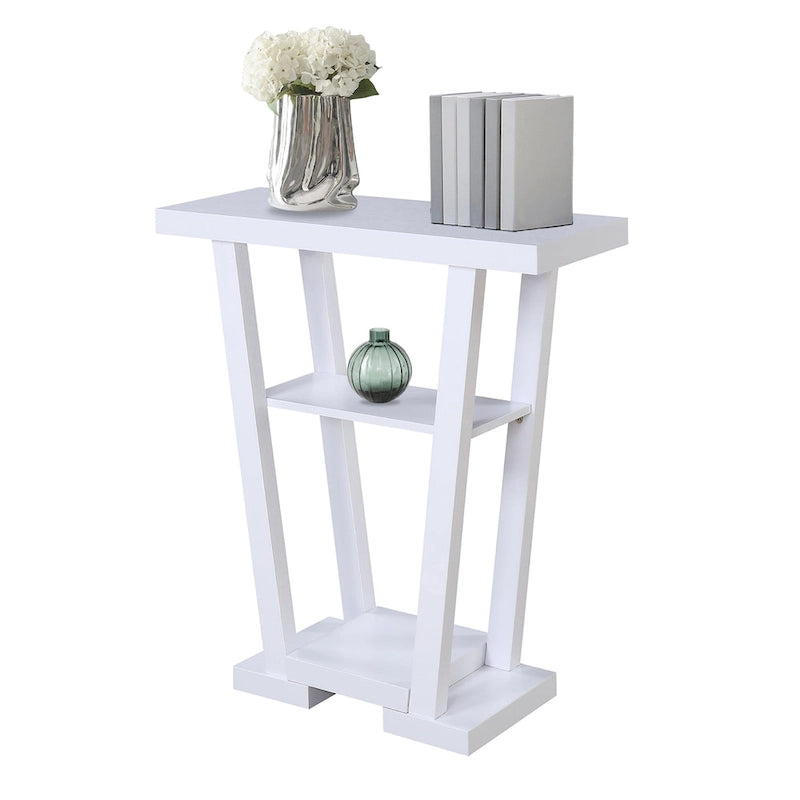 Table console Newport V avec étagères de Convenience Concepts