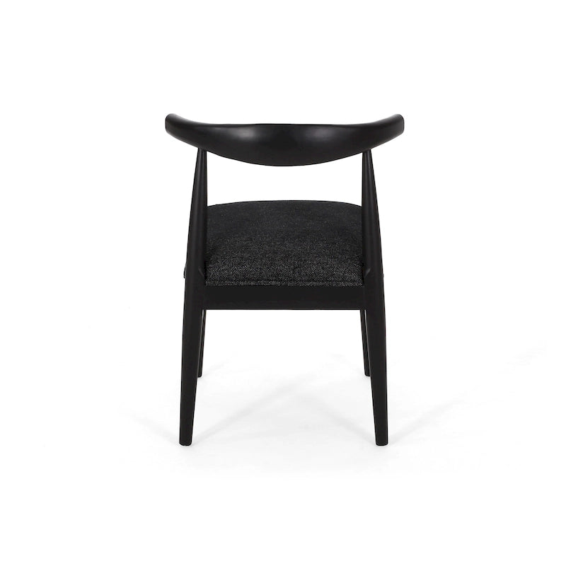 Chaises de salle à manger Cortina en tissu et en hévéa (lot de 2) de Christopher Knight Home