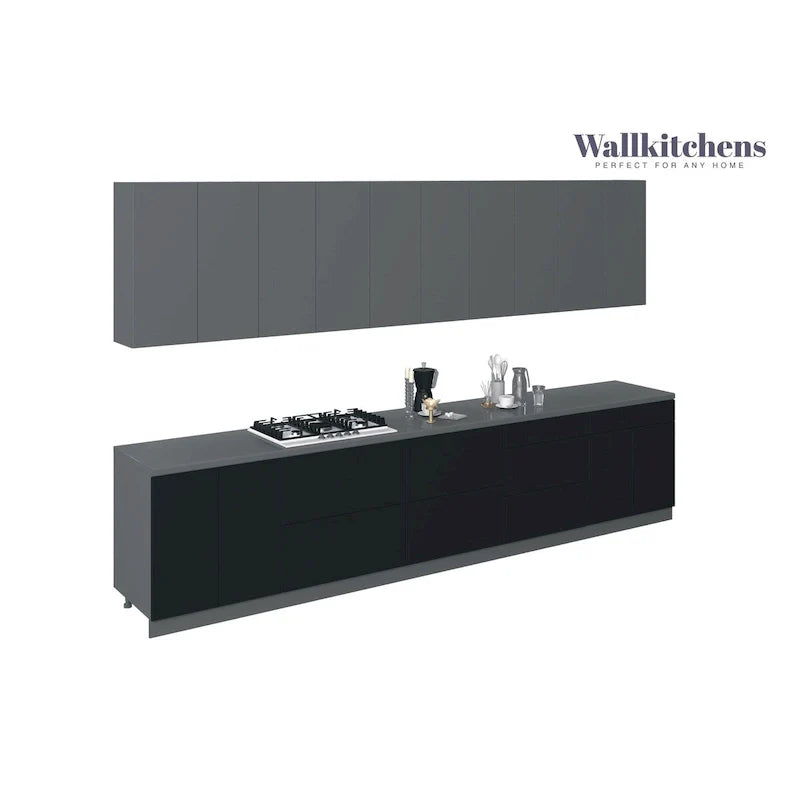 Ensemble de meubles de cuisine modernes – 13 pi de largeur, 153x24, couleurs multiples
