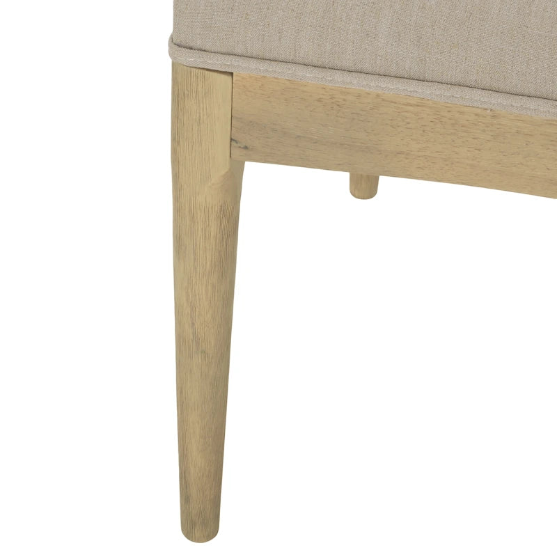Chaises de salle à manger Cortina en tissu et en hévéa (lot de 2) de Christopher Knight Home