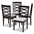 Ensemble de 4 chaises de salle à manger modernes et contemporaines
